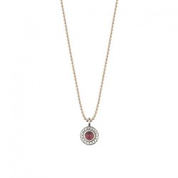 Colgante SUNFIELD de plata, turmalina rosa y circonitas. CL061194-26