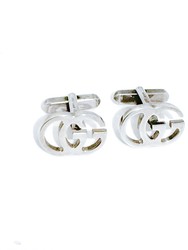 Gemelos GUCCI plata logo. G22A