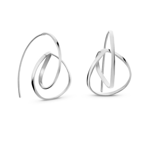 Pendientes JOIDART plata EMBOLIC medianos. J3232AR029000