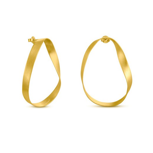 Pendientes JOIDART dorados OCEANICA grandes. J3400AR020000