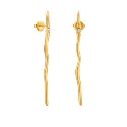 Pendientes JOIDART dorados GARBET largos. J3427AR043200