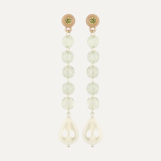 Pendientes SUNFIELD Feronia Pearl Verde Apple. PE064660/2/34