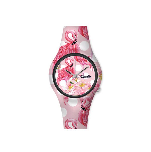 Reloj DOODLE FLAMINGO ROSA. DO35004