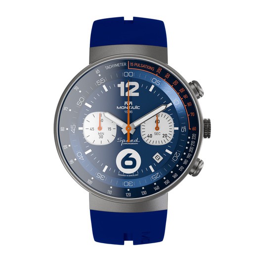 Reloj MONTJUIC Chrono Azul SS. MJ2.0303.S