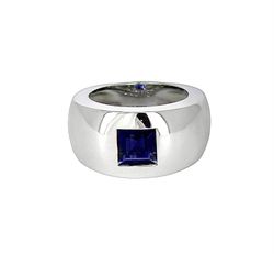 Anillo CHAUMET Anneau oro blanco e iolita