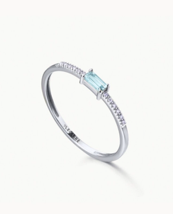 Anillo LECARRÉ Blue Vibes Topacio Azul. GA190OB-15