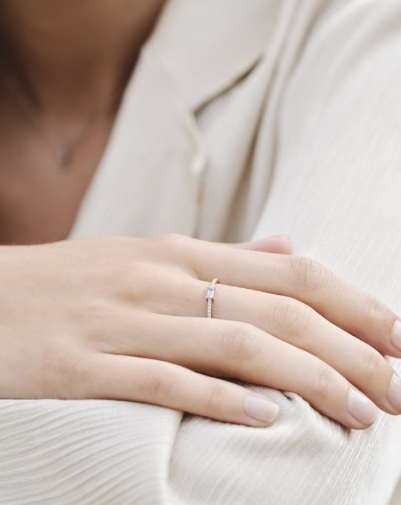 Anillo LECARRÉ Blue Vibes Topacio Azul. GA190OB-15