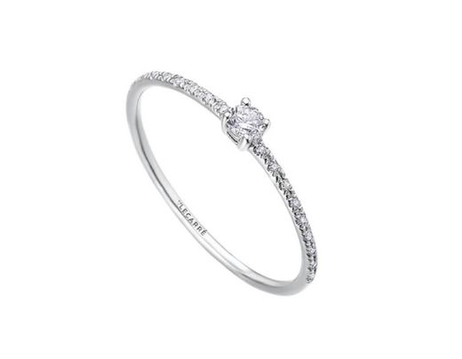 Anillo LECARRE Oro Blanco y Brillantes. GA133OB-09