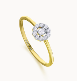 Anillo LECARRÉ Roseta Oro bicolor & Diamantes. GA196OA-15