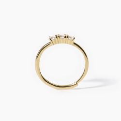Anillo MABINA 3-Chic de plata bañada en oro. 523252