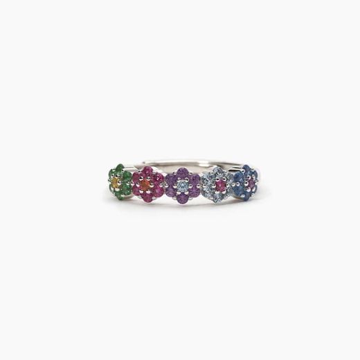 Anillo MABINA Flor de plata. 523246