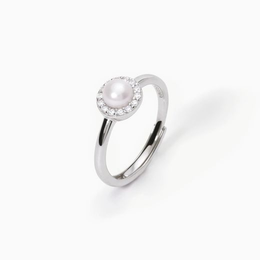 Anillo MABINA Milanés de plata. 523282