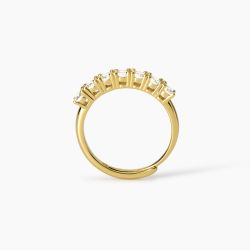 Anillo MABINA Seventies de plata bañada en oro. 523458