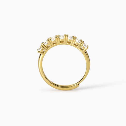 Anillo MABINA Seventies de plata bañada en oro. 523458
