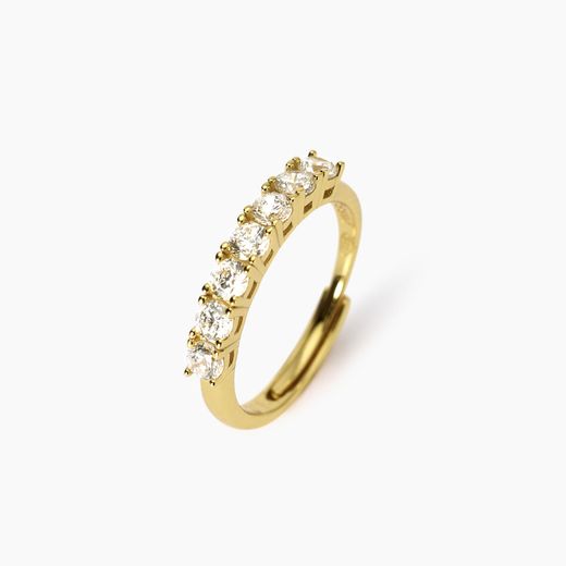 Anillo MABINA Seventies de plata bañada en oro. 523458