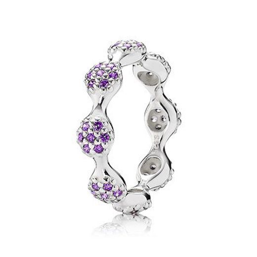 Anillo PANDORA plata y circonitas. Talla 12