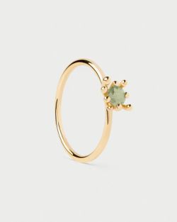Anillo PDPAOLA GREEN FLEUR. AN01-C91-12