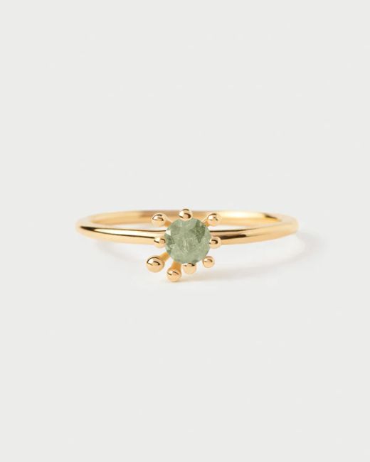 Anillo PDPAOLA GREEN FLEUR. AN01-C91-12
