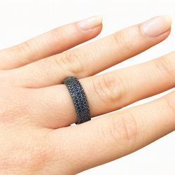 Anillo PLATADEPALO  plata y circonitas. CR32A T/18