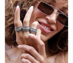 Anillo PLATADEPALO Rio. WR061X