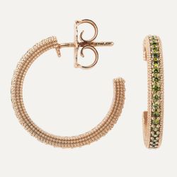 Criollas SUNFIELD de Plata rosa Tamarit Lighty circonitas. PE062530-2