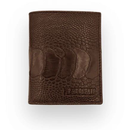 Cartera de cuero piel Marrón Gambiers