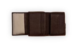 Cartera de cuero piel Marrón Gambiers