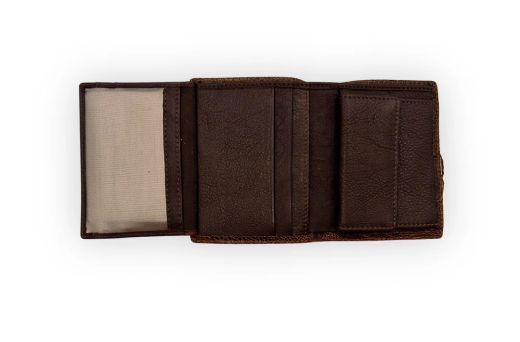 Cartera de cuero piel Marrón Gambiers