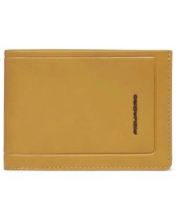 Cartera PIQUADRO Amarillo, Piel, Hombre. PU1392S138R/G