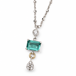 Colgante DELCERRO de plata y espinelas. 11324