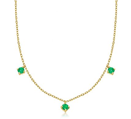 Colgante LECARRÉ de oro Eden Esmeraldas. GD171ES