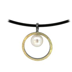 Colgante MIQUEL SARDÀ de plata, oro y perla. 25300