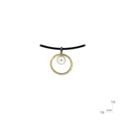 Colgante MIQUEL SARDÀ de plata, oro y perla. 25300