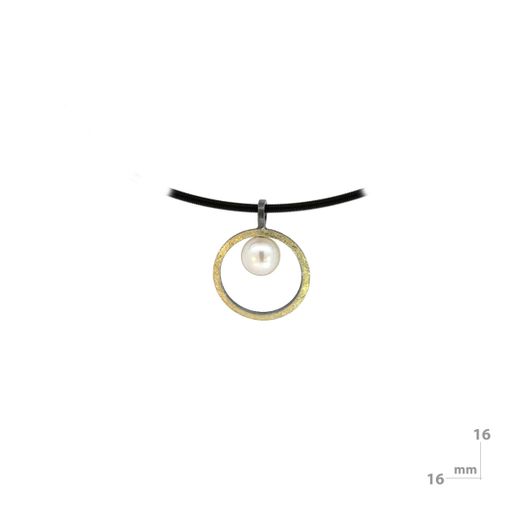 Colgante MIQUEL SARDÀ de plata, oro y perla. 25300