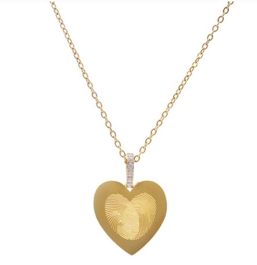 Collar AMEN-EMOTION acero chapado corazón y esmalte. EMACCLCUG3