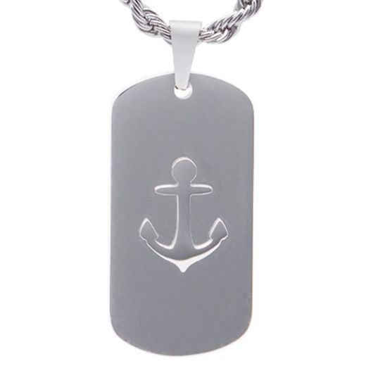 Collar AMEN-EMOTION acero con corazón y esmalte. EMACCLTAANB