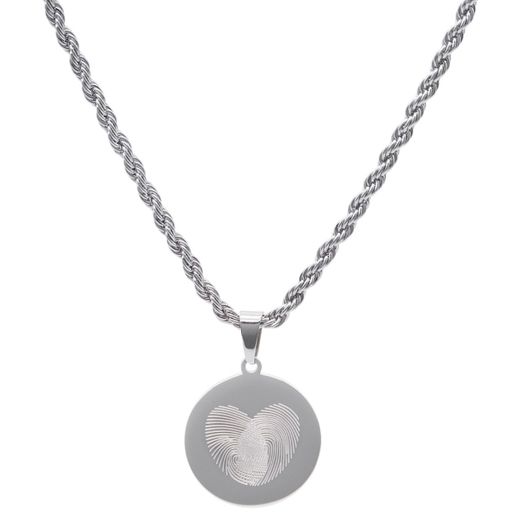 Collar AMEN-EMOTION acero con corazón y esmalte. EMACCLTOB3