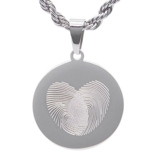 Collar AMEN-EMOTION acero con corazón y esmalte. EMACCLTOB3