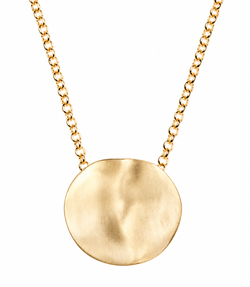 Collar IPPOCAMPO plancha oval plata bañada en oro  IPEL77