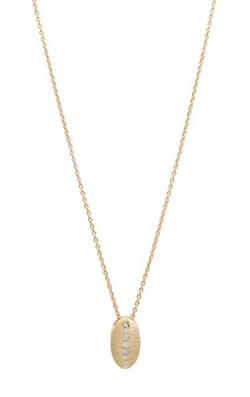 Collar IPPOCAMPO plata bañada en oro con circonitas. IPEL335