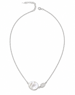 Collar IPPOCAMPO plata plancha mate y circonitas. IPEL103
