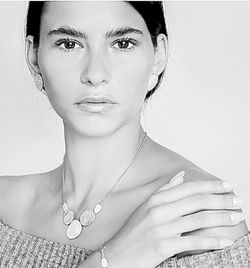 Collar IPPOCAMPO plata planchas mate y circonitas. IPEL105