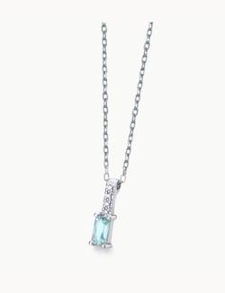 Collar LECARRÉ Blue Vibes Topacio Azul & Diamantes