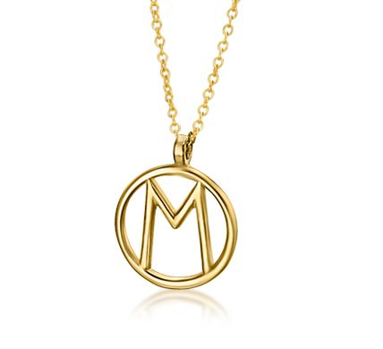 Collar LECARRÉ de oro inicial M. GD102OA-M