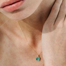 Gargantilla LECARRE Oro Green love. GD100OA-00