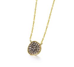 Gargantilla LECARRE Oro y Brillante Brown. GD146BR-00