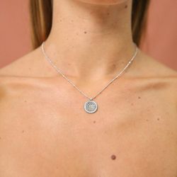Gargantilla SUNFIELD Plata Áine color cava . CL065020