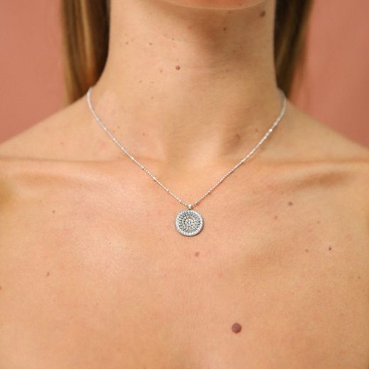 Gargantilla SUNFIELD Plata Áine color cava . CL065020