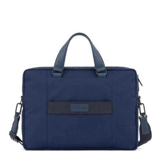 Maletín PIQUADRO de poliéster y cuero azul.CA5849W115/BLU