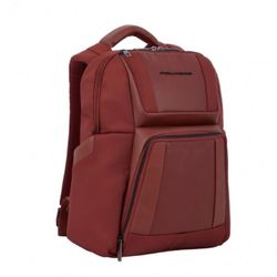 Mochila PIQUADRO poliéster y cuero marrón. CA6219W120/CU